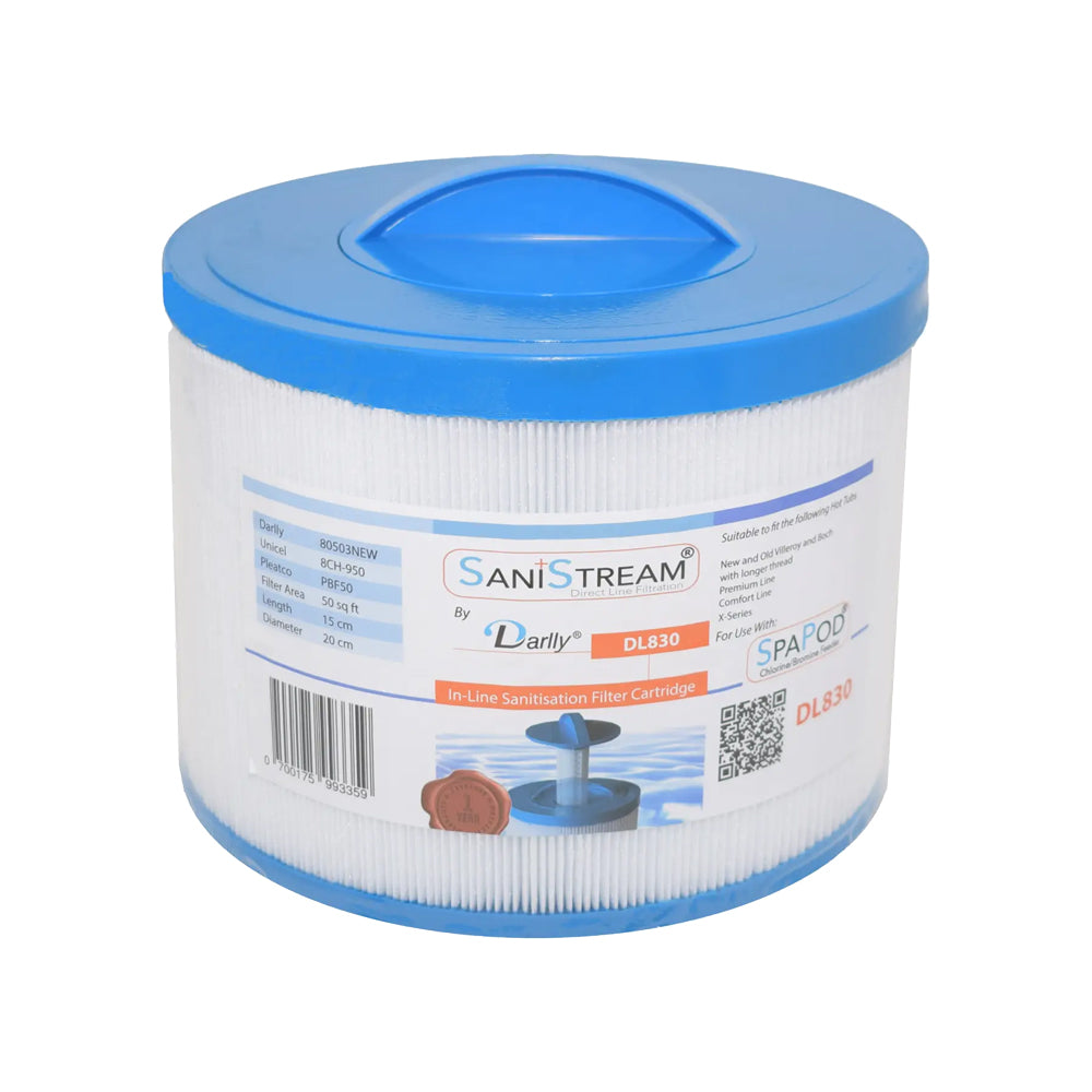 Darlly Sanistream PLUS Spa Filter DL830+