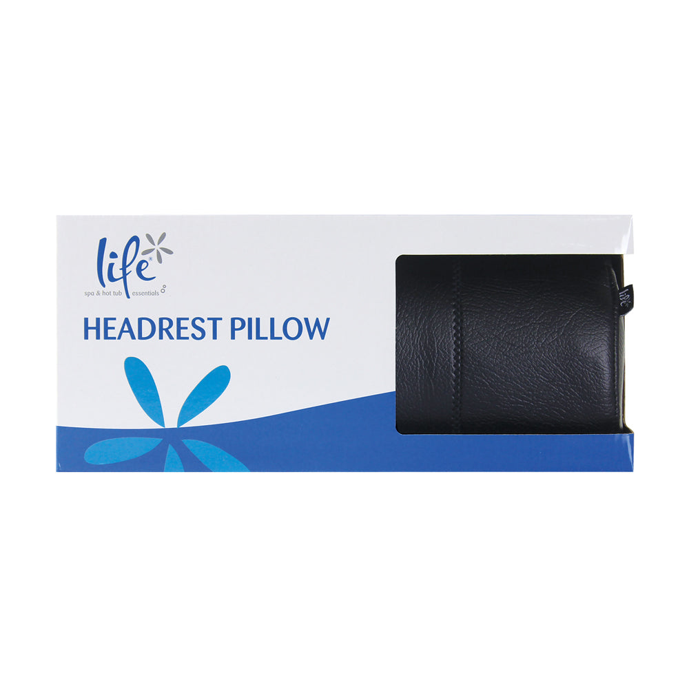 Life Headrest Pillow - Black